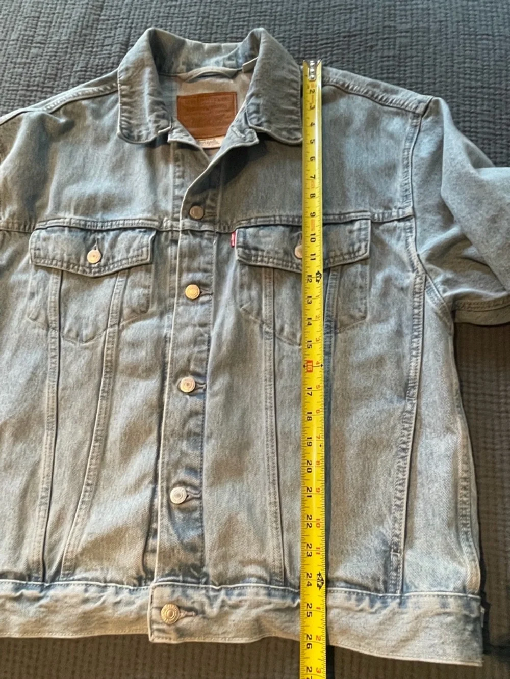 Levi's Light Wash Denim Jacket in Blue - Picture 3 of 10